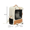 Hazelnut Breathable Mocha Pet Carrier Backpack